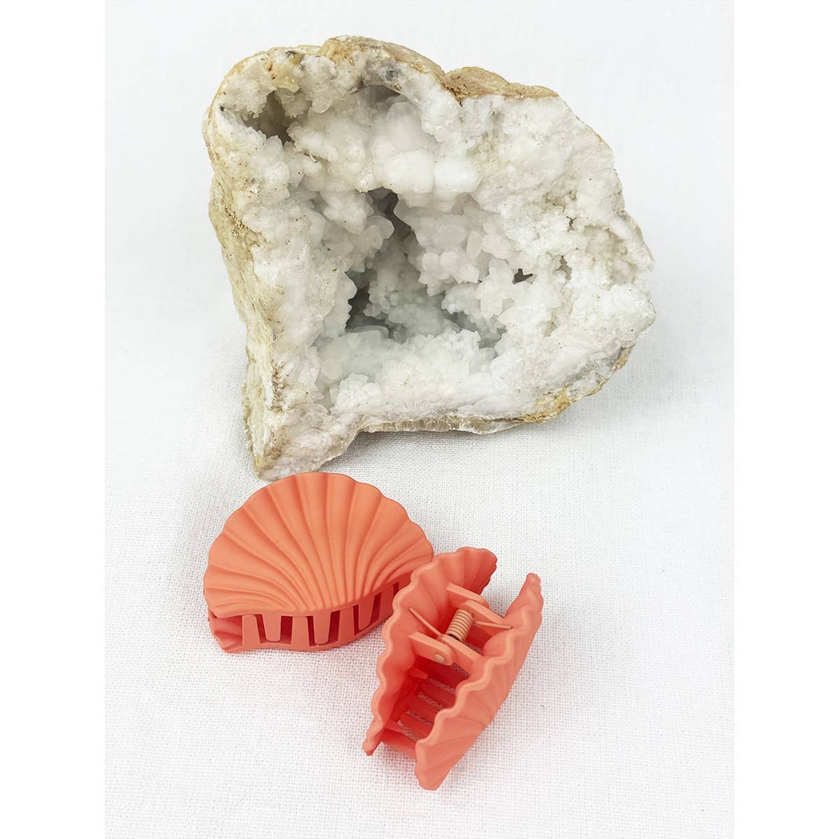 Matte Medium Shell Design Hair Claw