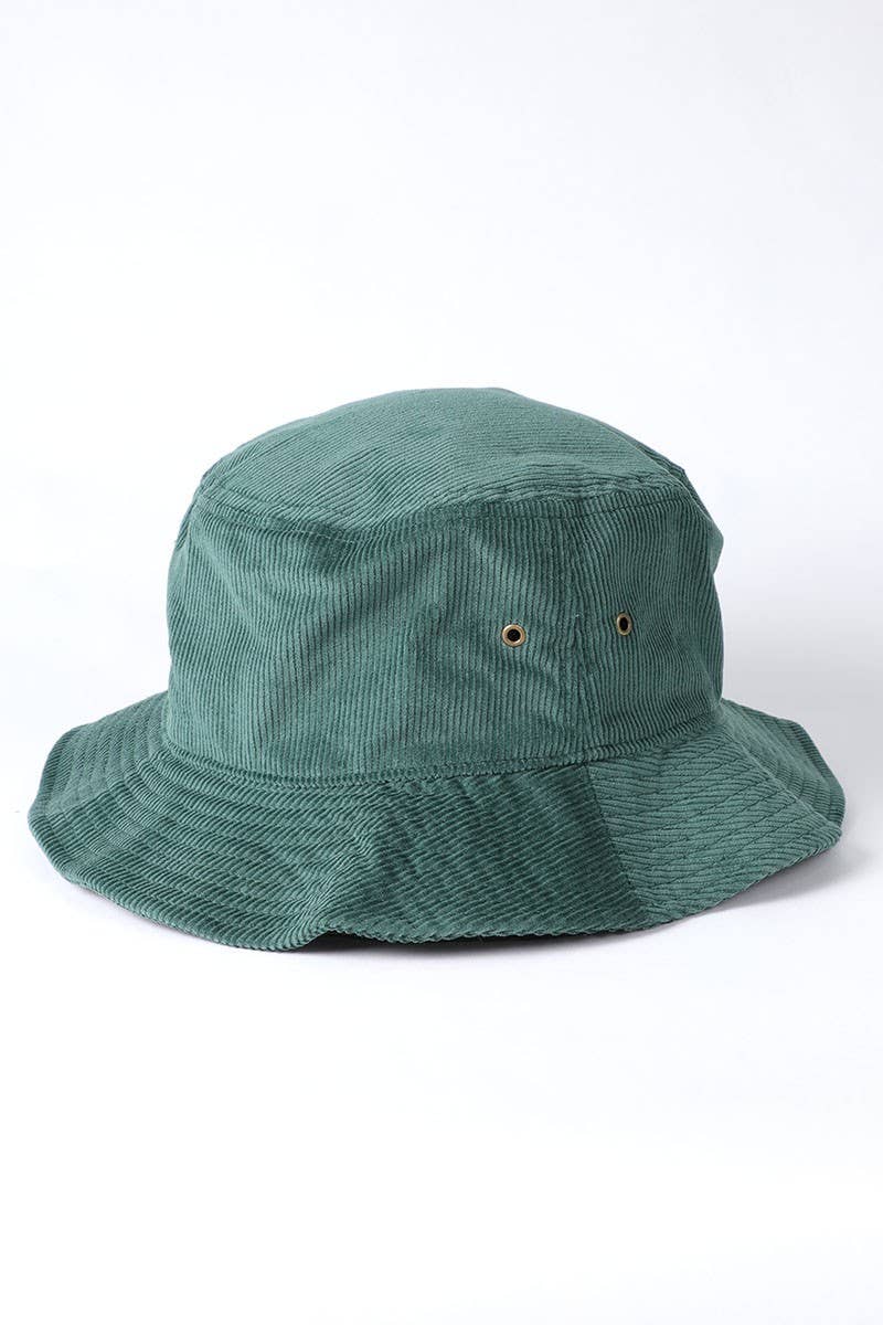 Foldable Vintage Corduroy Short Brim Bucket Hat