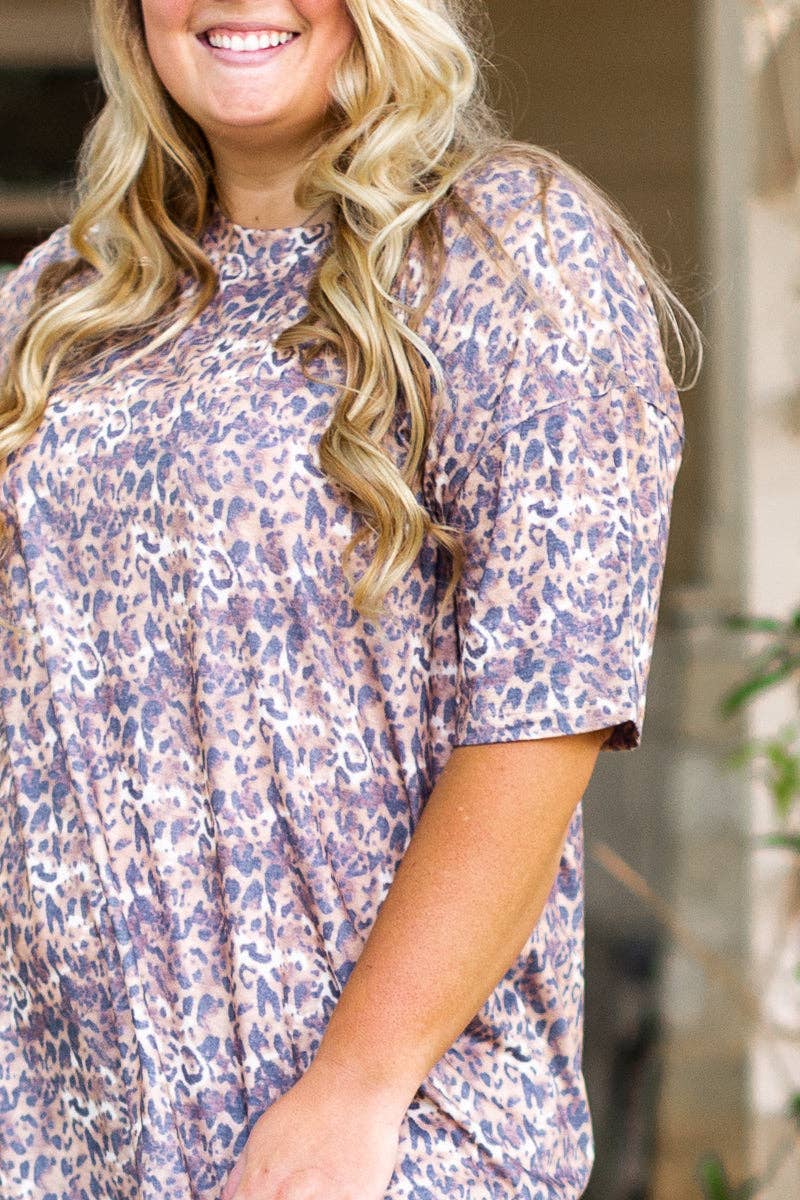 Cheetah Tee Shirt Dress