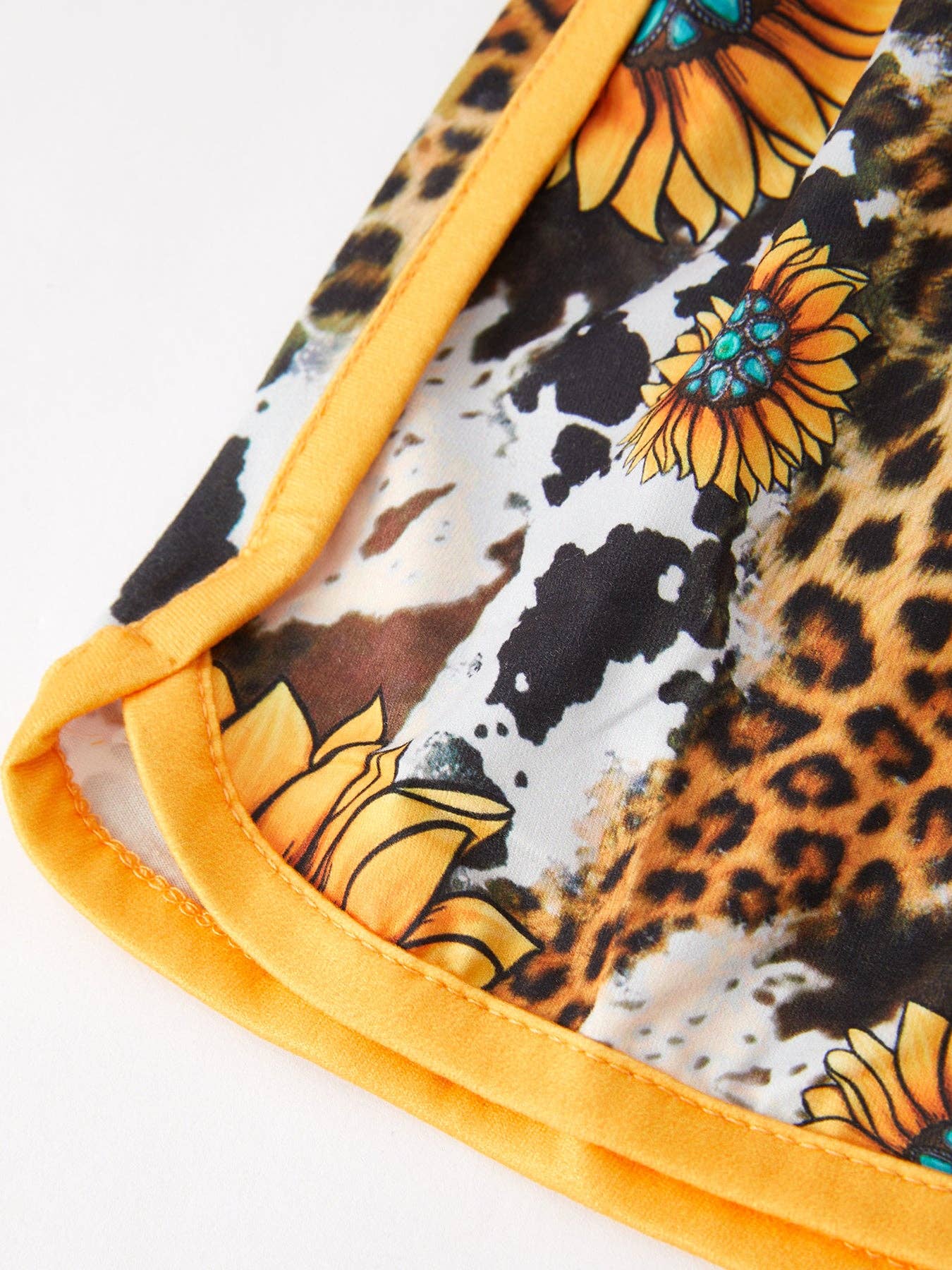Cow Floral Girls Jumpsuit