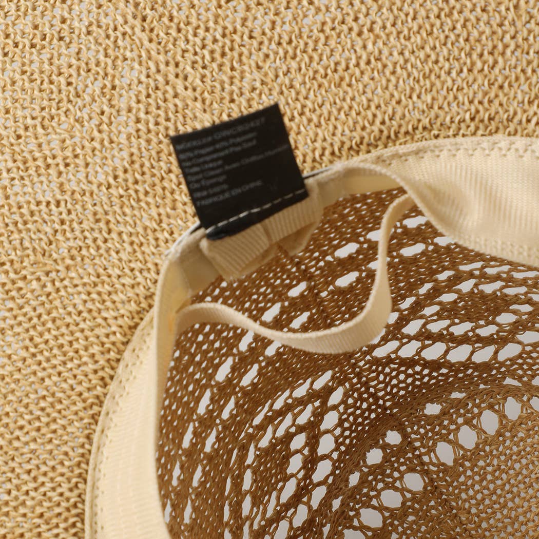 Eco-Friendly Straw Panama Adjustable Hat