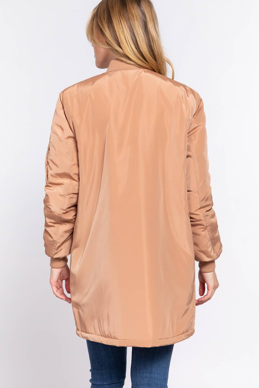 Long Line Bomber Jacket