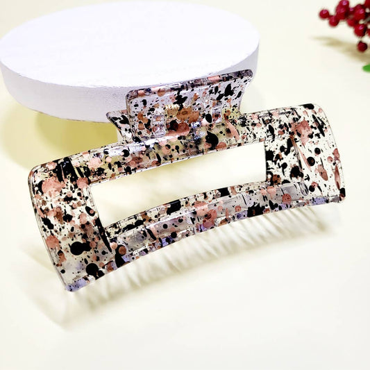 Splatter Dot Hair Claw Clip