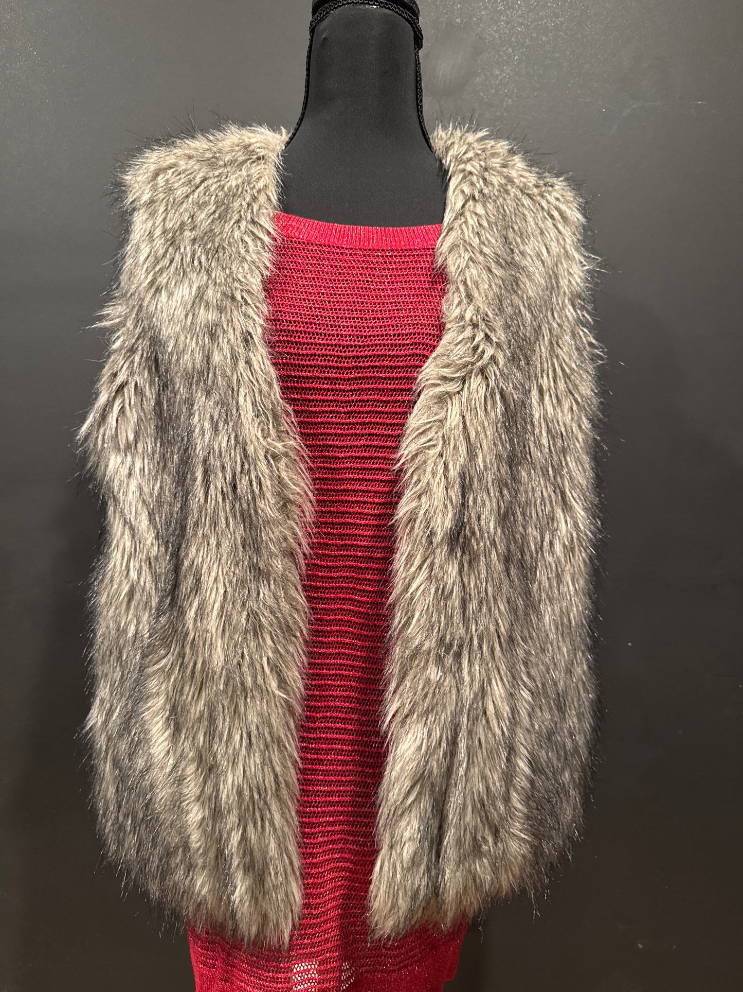 (MEDIUM) Y2K JACK Faux Fur Vest