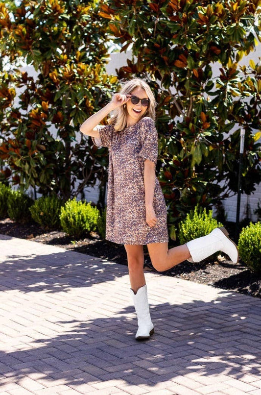 Cheetah Tee Shirt Dress