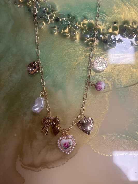 Vintage Pink Necklace