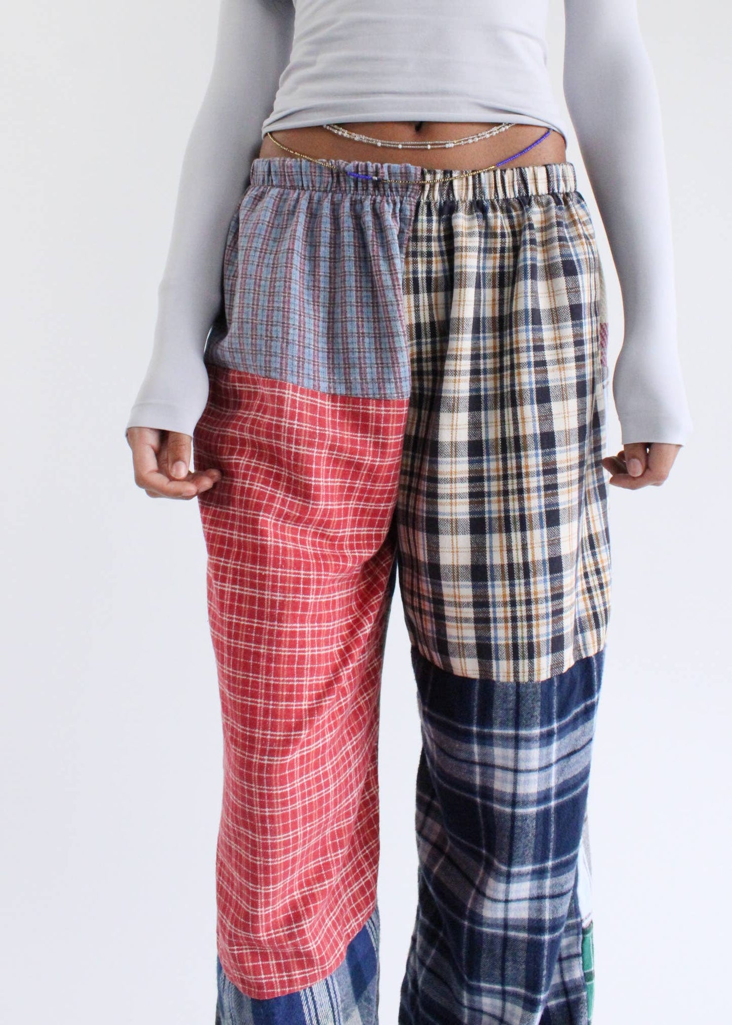 Reworked Upcycled Flannel Pajama Pants