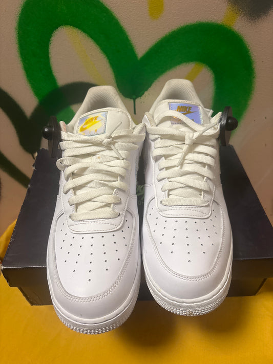 Nike Air Force 1 Low 'Iridescent Pixel' in white Womens 12.5 Men’s 11