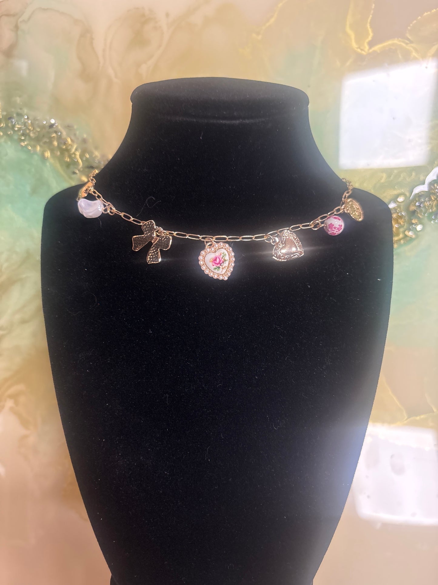 Vintage Pink Necklace