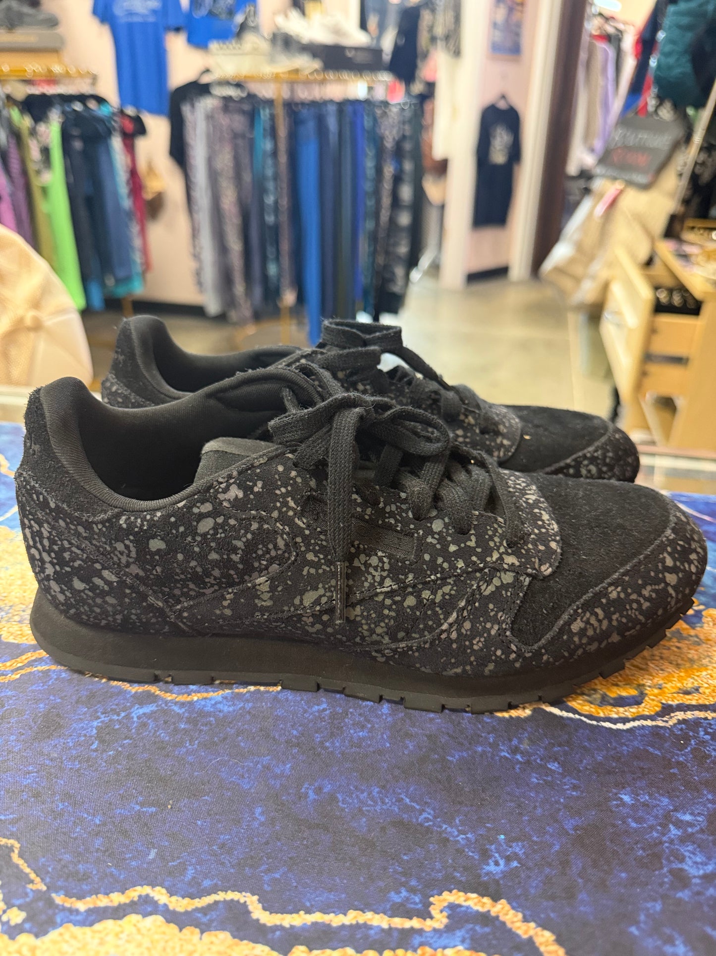 (6 WMN) Reebok Classic Leather IR BS7885 Black Suede Lifestyle