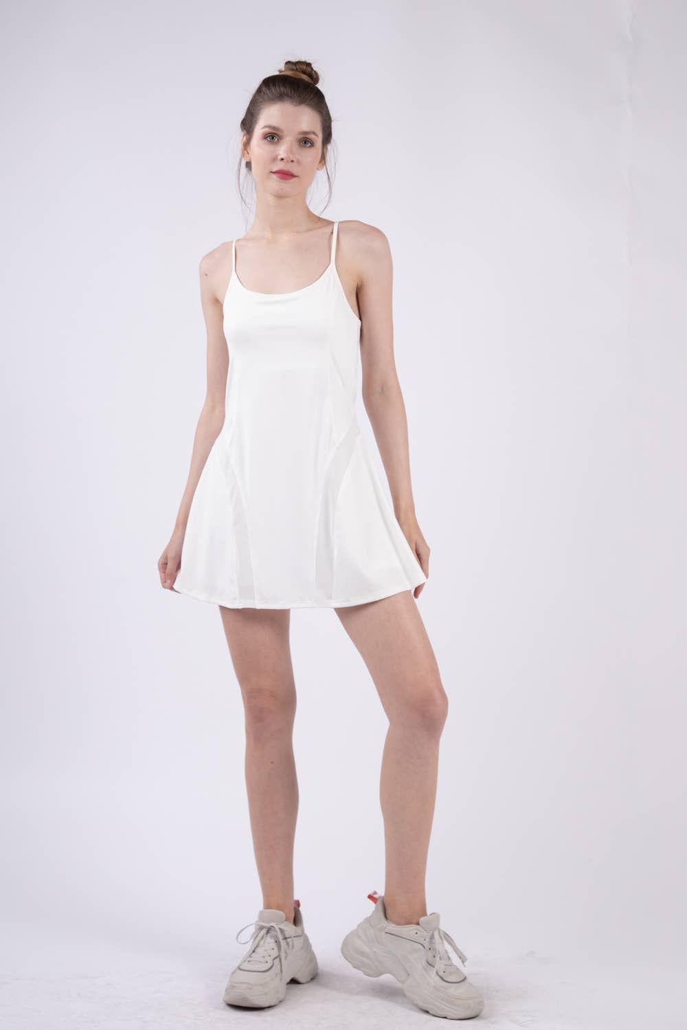 Activewear Mesh Detail Tennis Mini Dress