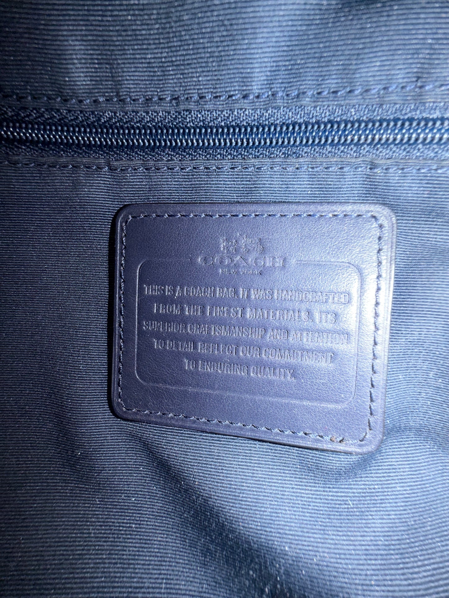 Coach Madison Carlyle Hobo Bag – Midnight Blue Smooth Leather **AUTHENTICATED**