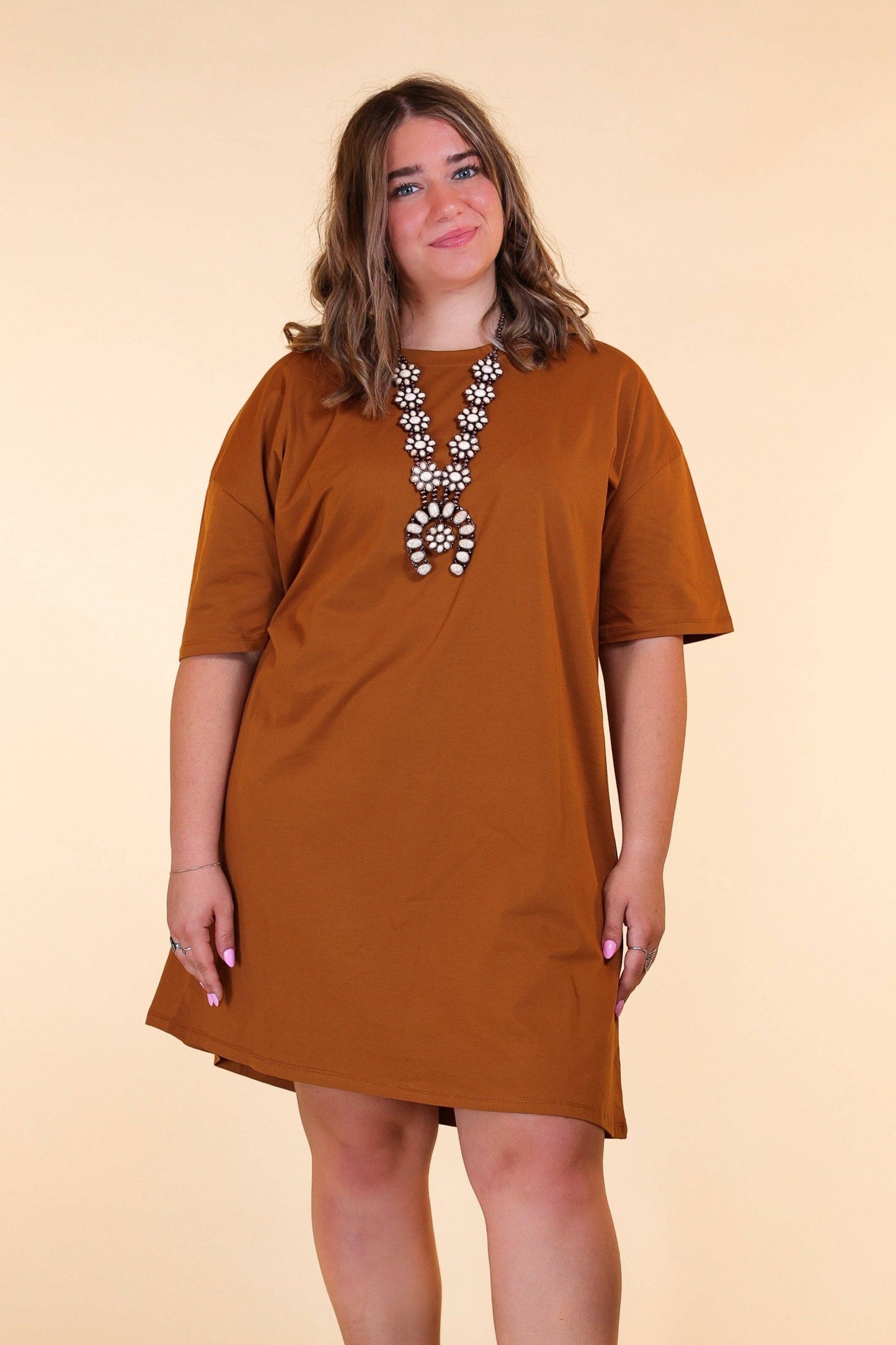 Rust Me Up T-shirt Dress