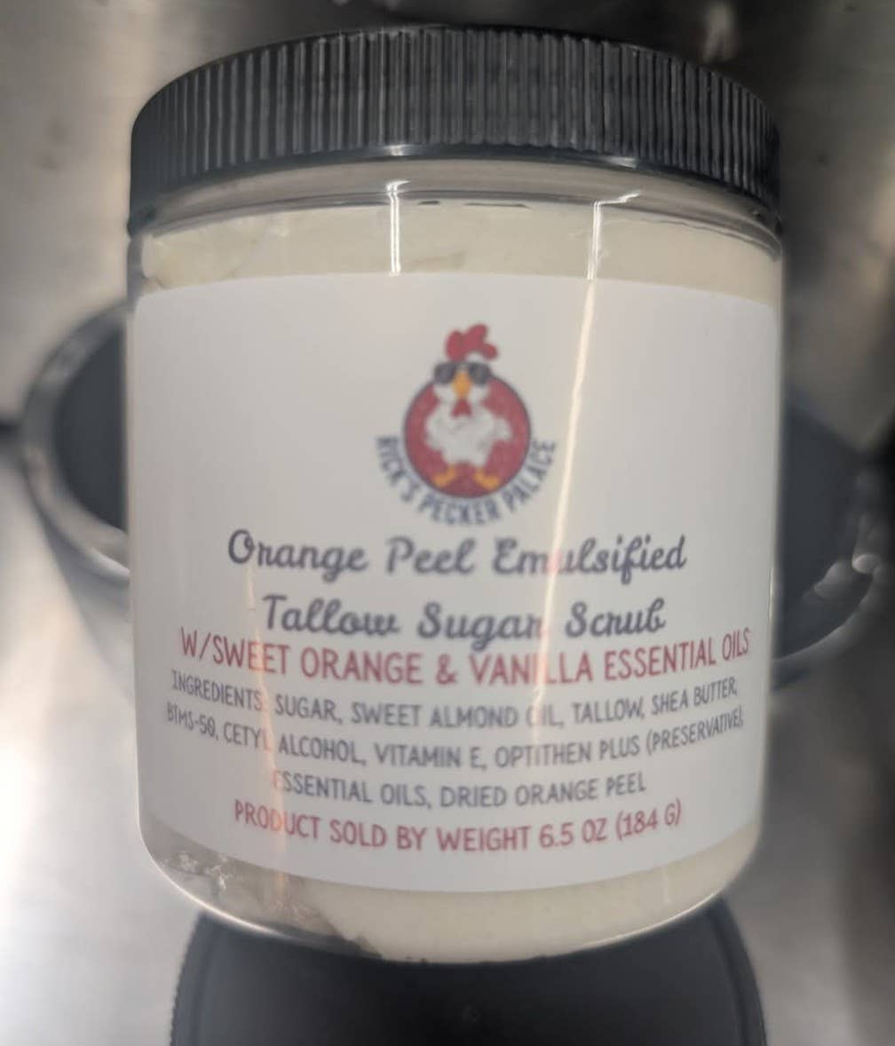 Emulsified Tallow Sugar Scrub ~6.5 oz