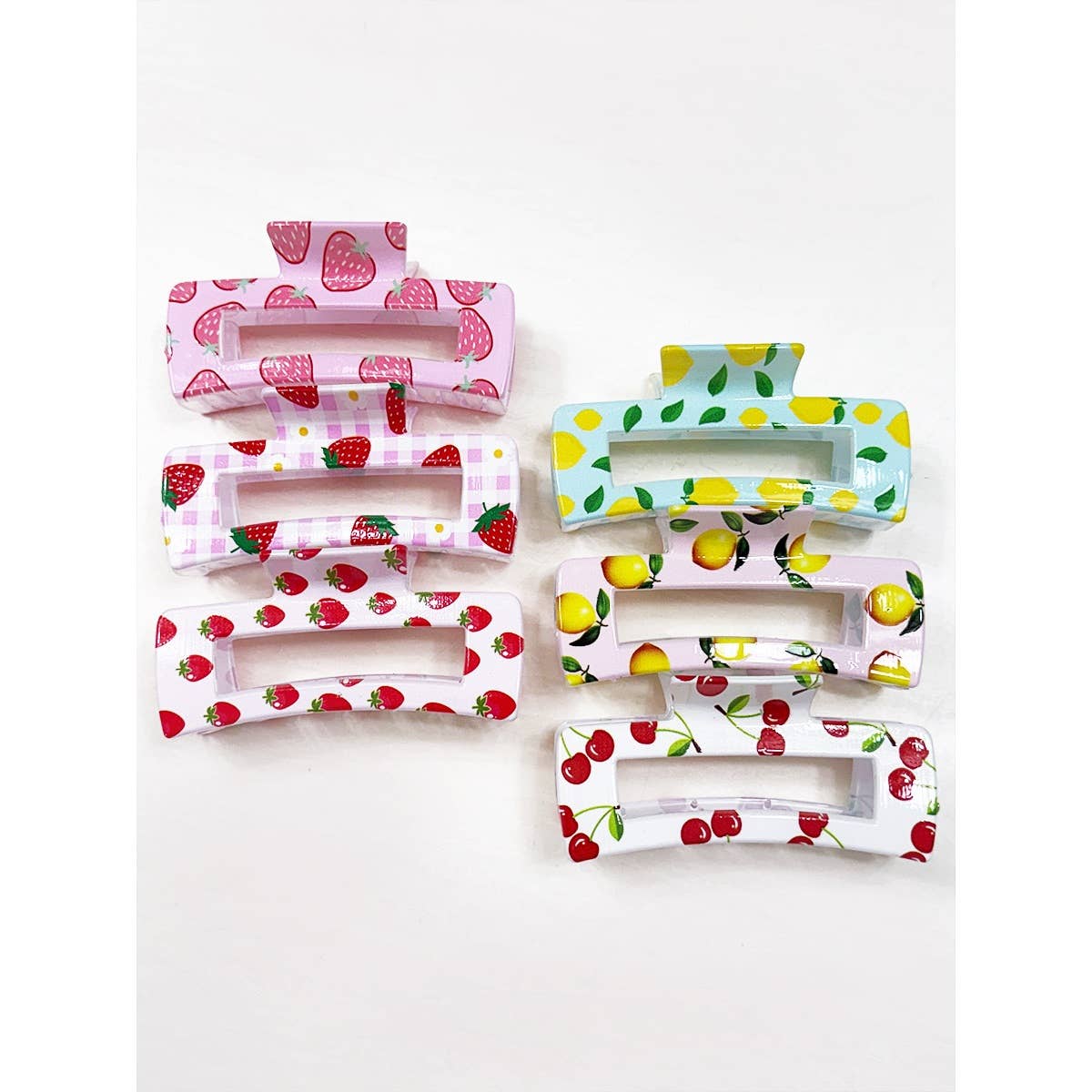 Fresh Fruit Theme Variety Designs Hair Claw
