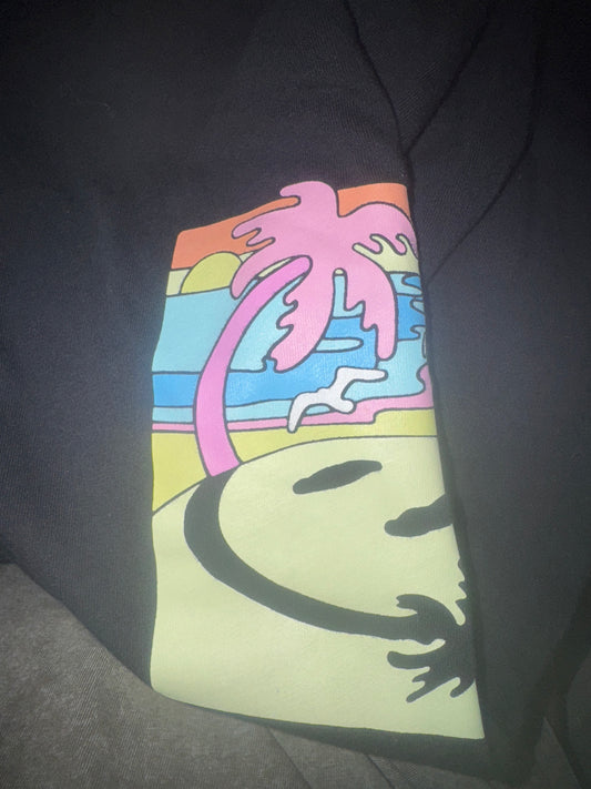 2X Old Navy Black with A Smiley Graphic Tee