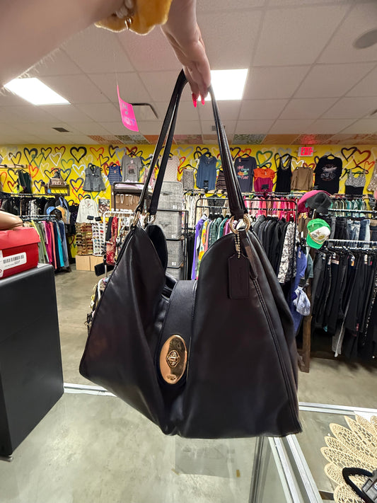 Coach Madison Carlyle Hobo Bag – Midnight Blue Smooth Leather **AUTHENTICATED**