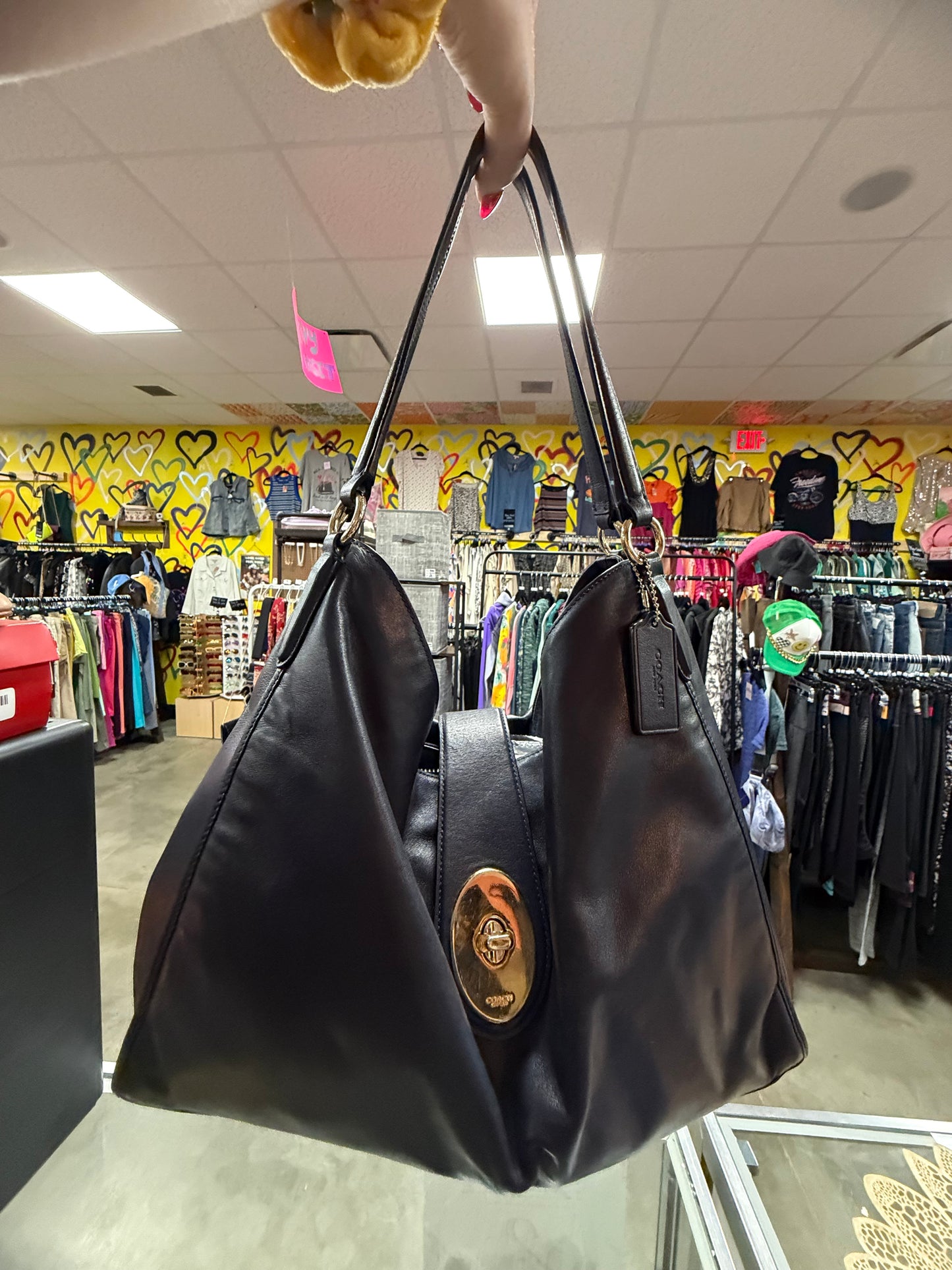 Coach Madison Carlyle Hobo Bag – Midnight Blue Smooth Leather **AUTHENTICATED**