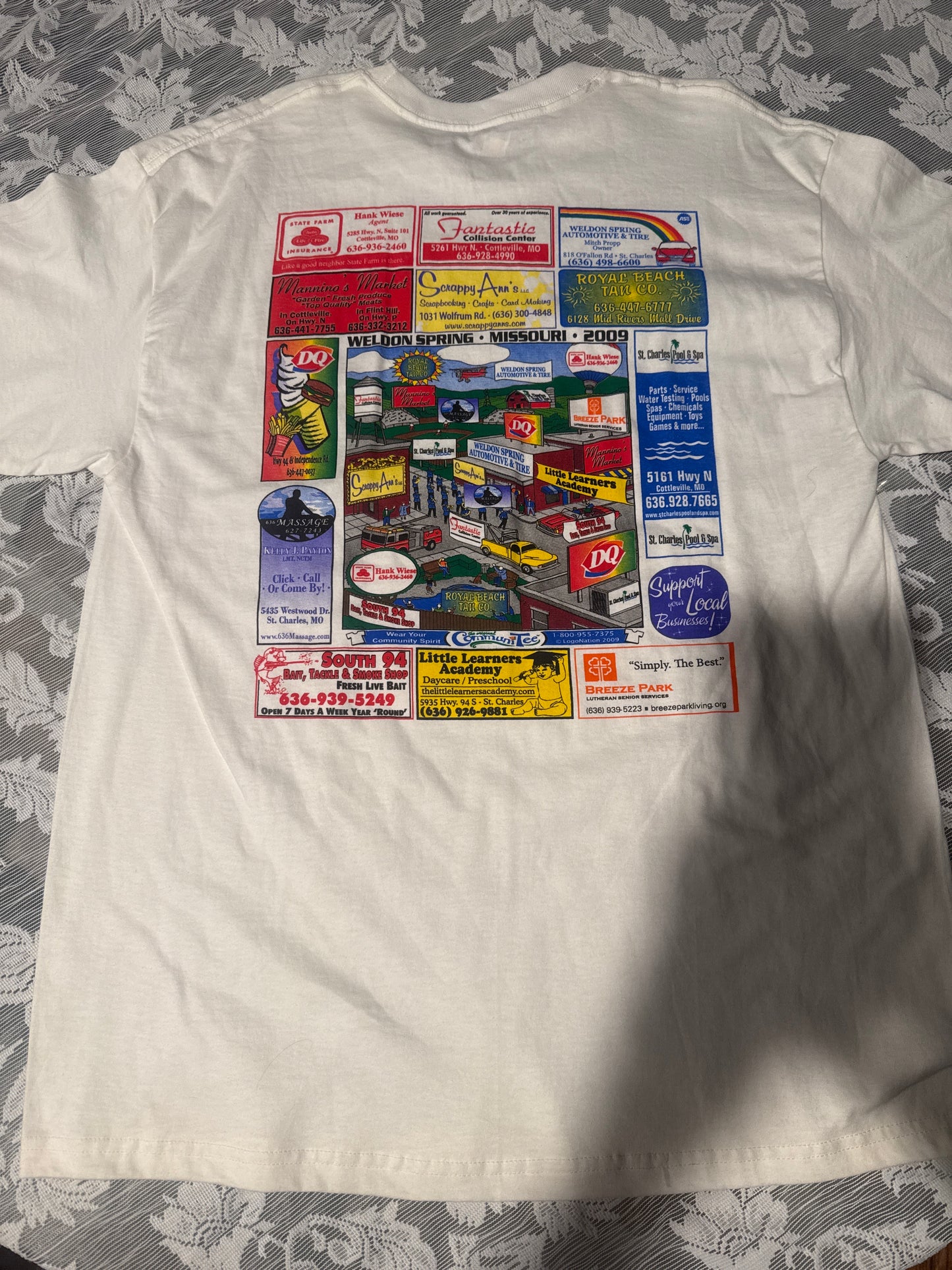 (LARGE) Y2K Weldon Spring Graphic Tee 2009 Hanes 100% Cotton Tagless 6.1