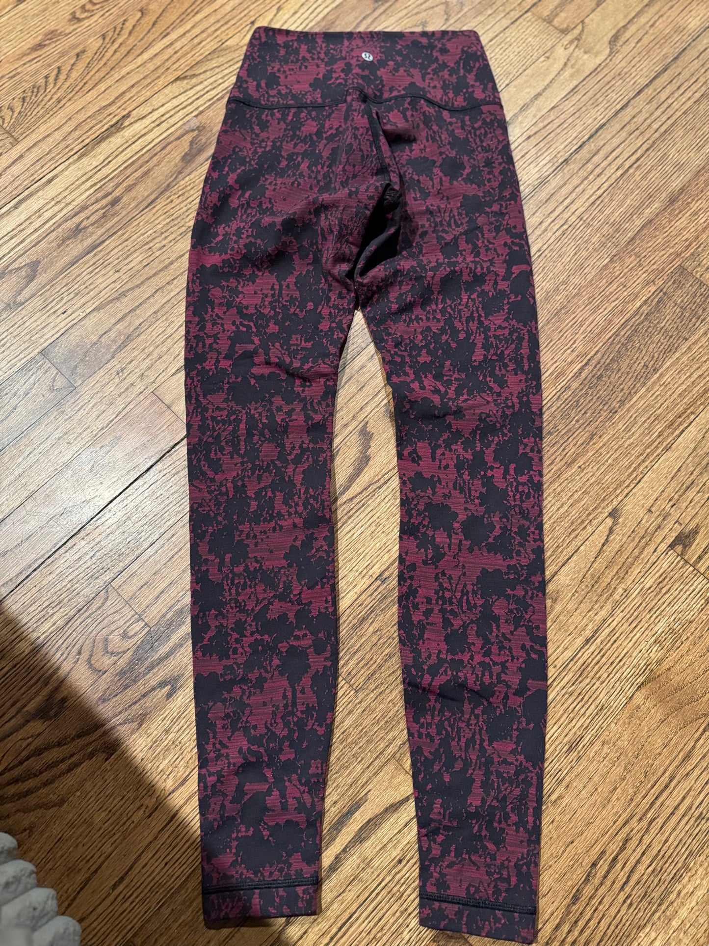 (SZ6) Lululemon Wunder Hi Rise Scatter Blossom