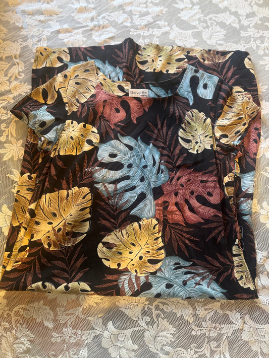 (LARGE) Vintage Bishop St. Apparel Fall Hawaiian Dress
