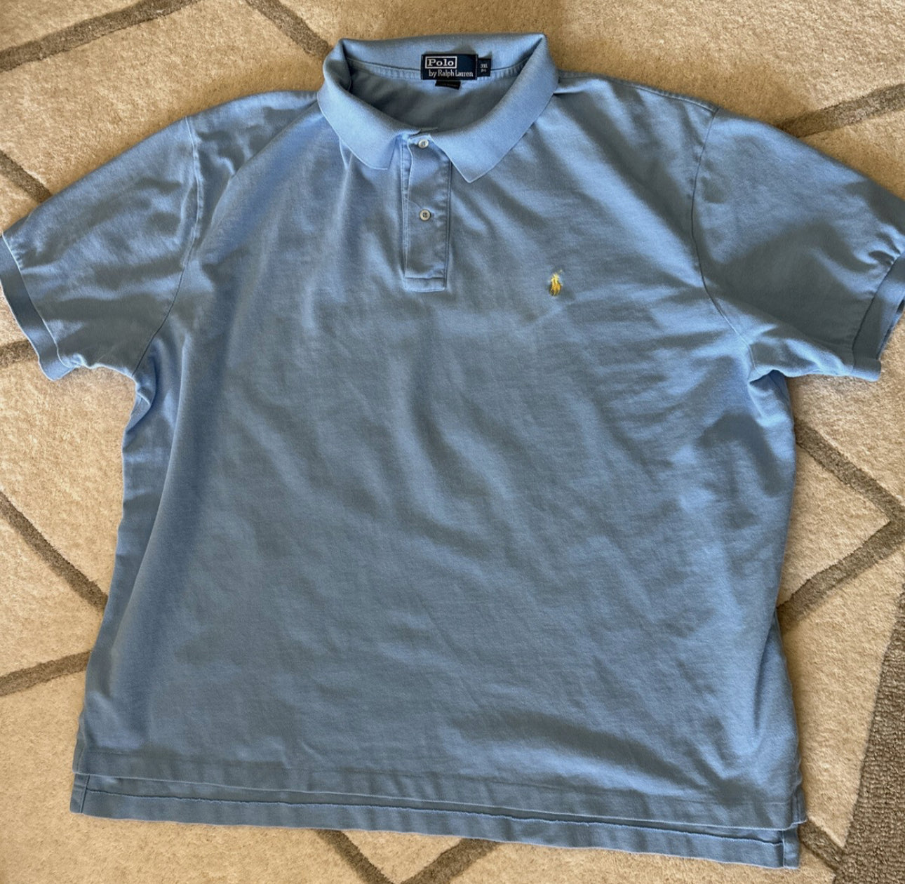 Polo Ralph Lauren Short Sleeve Polo Shirt Periwinkle Blue (MENS XL)
