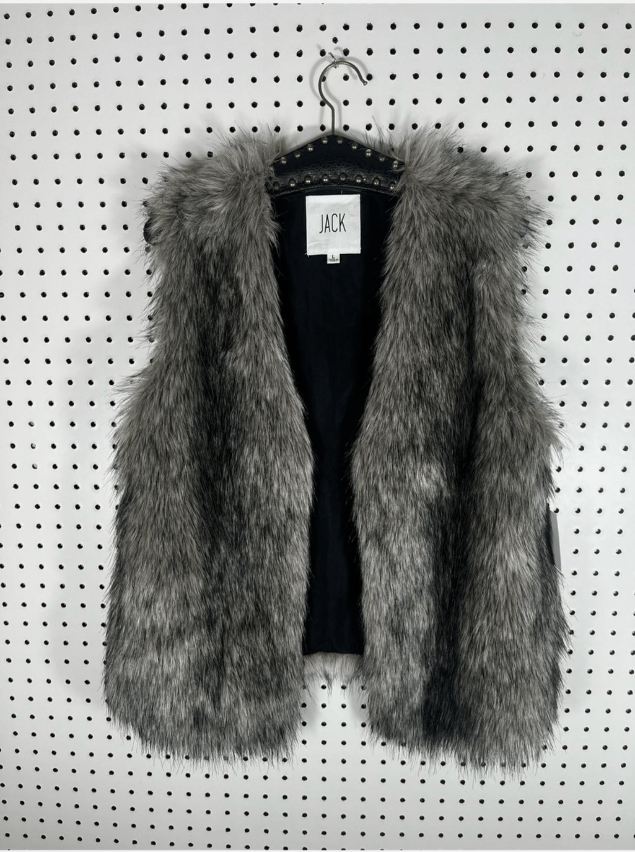 (MEDIUM) Y2K JACK Faux Fur Vest