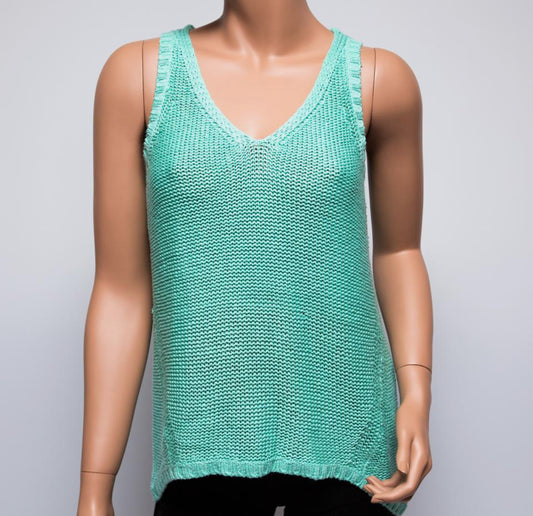 (MEDIUM) Francesca’s Brand Quinn Mint Knitted Tank