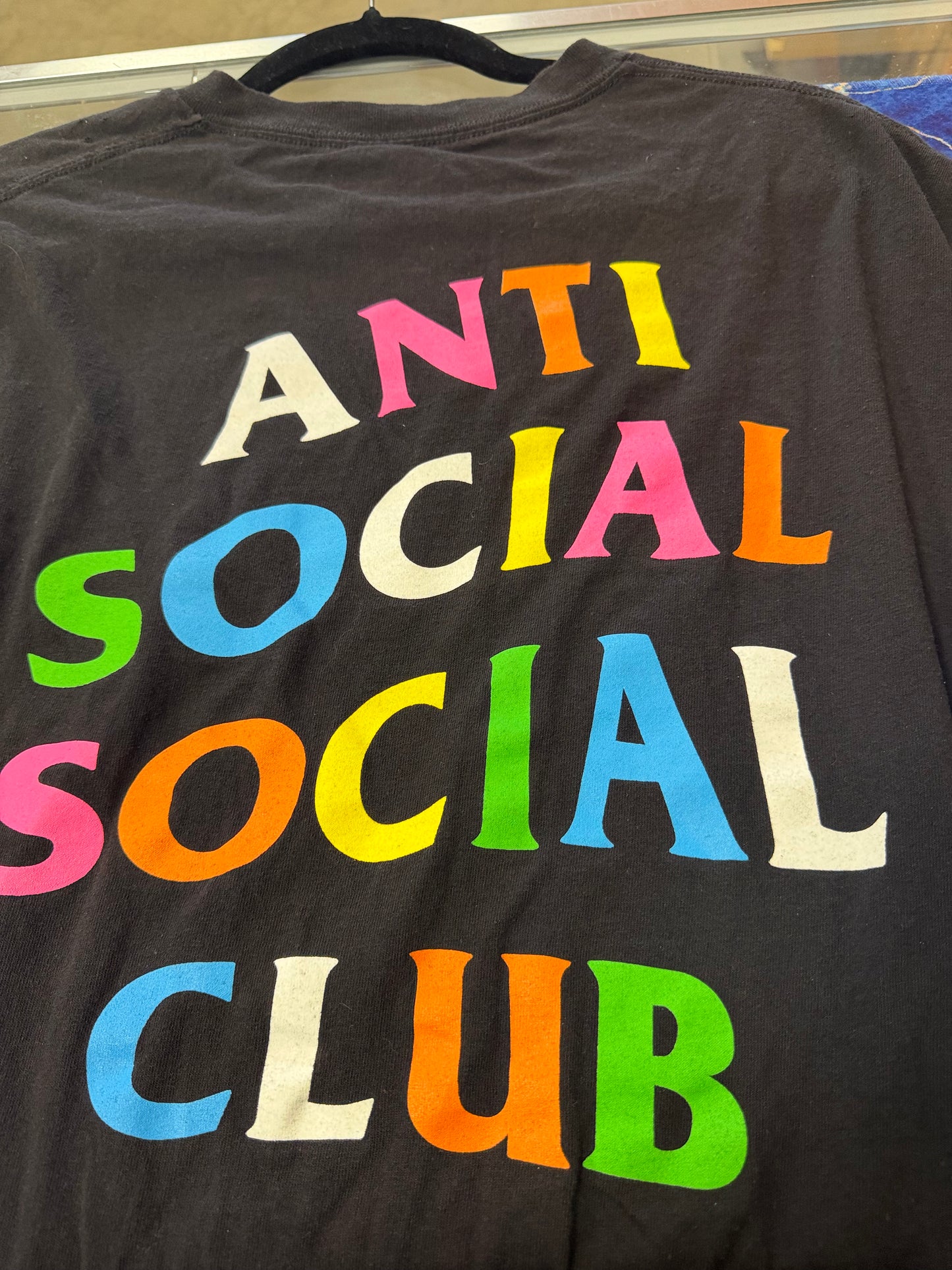 (XL) Anti Social Social Club Rainbow Tee 'Black'