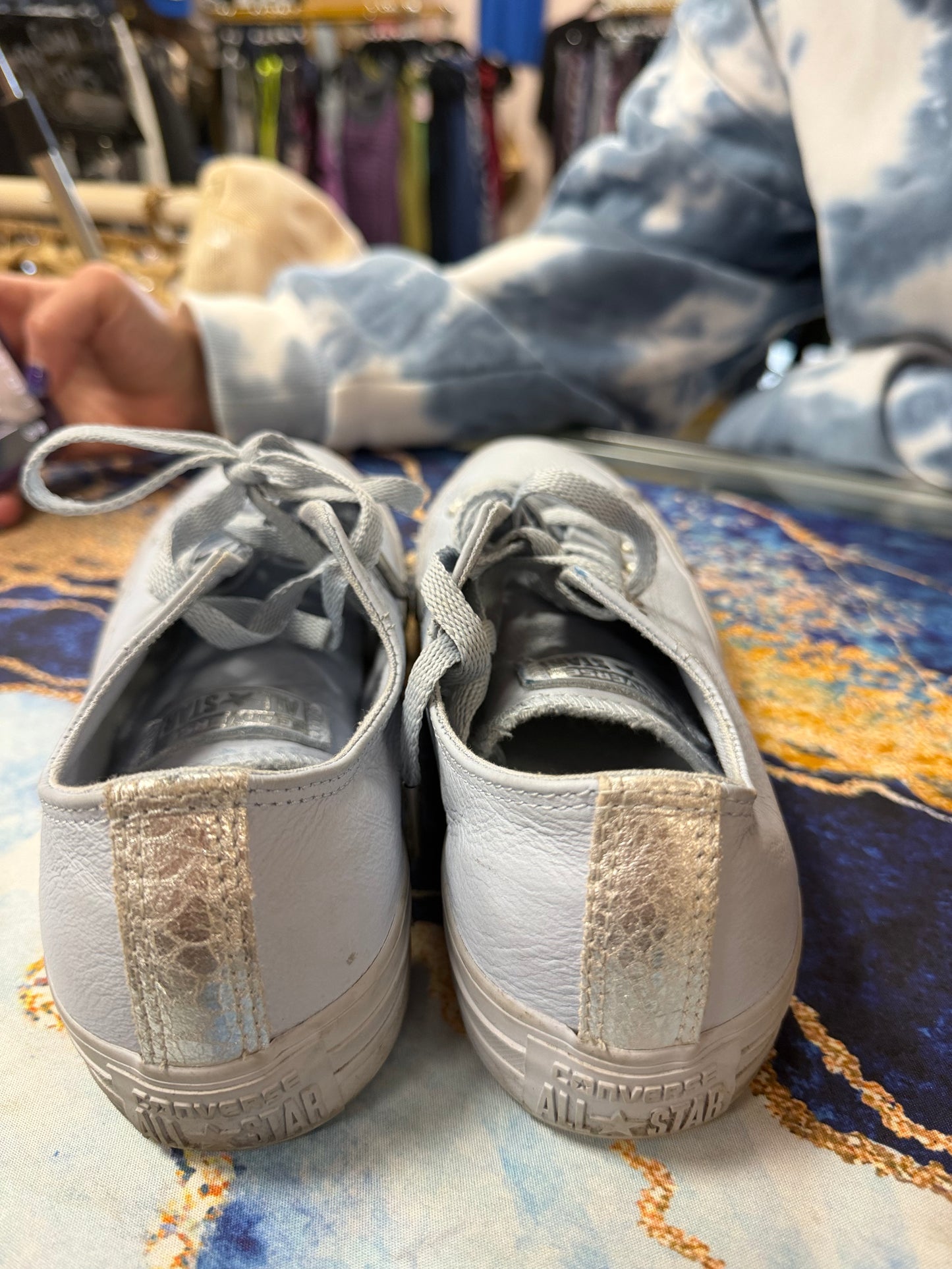 (M5/W7) Converse All Star Leather Blue “CHUCKS”