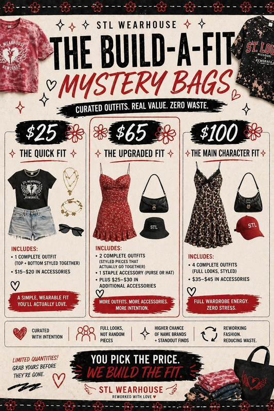 THE BUILD-A-FIT MYSTERY BAGS **THRIFTED**
