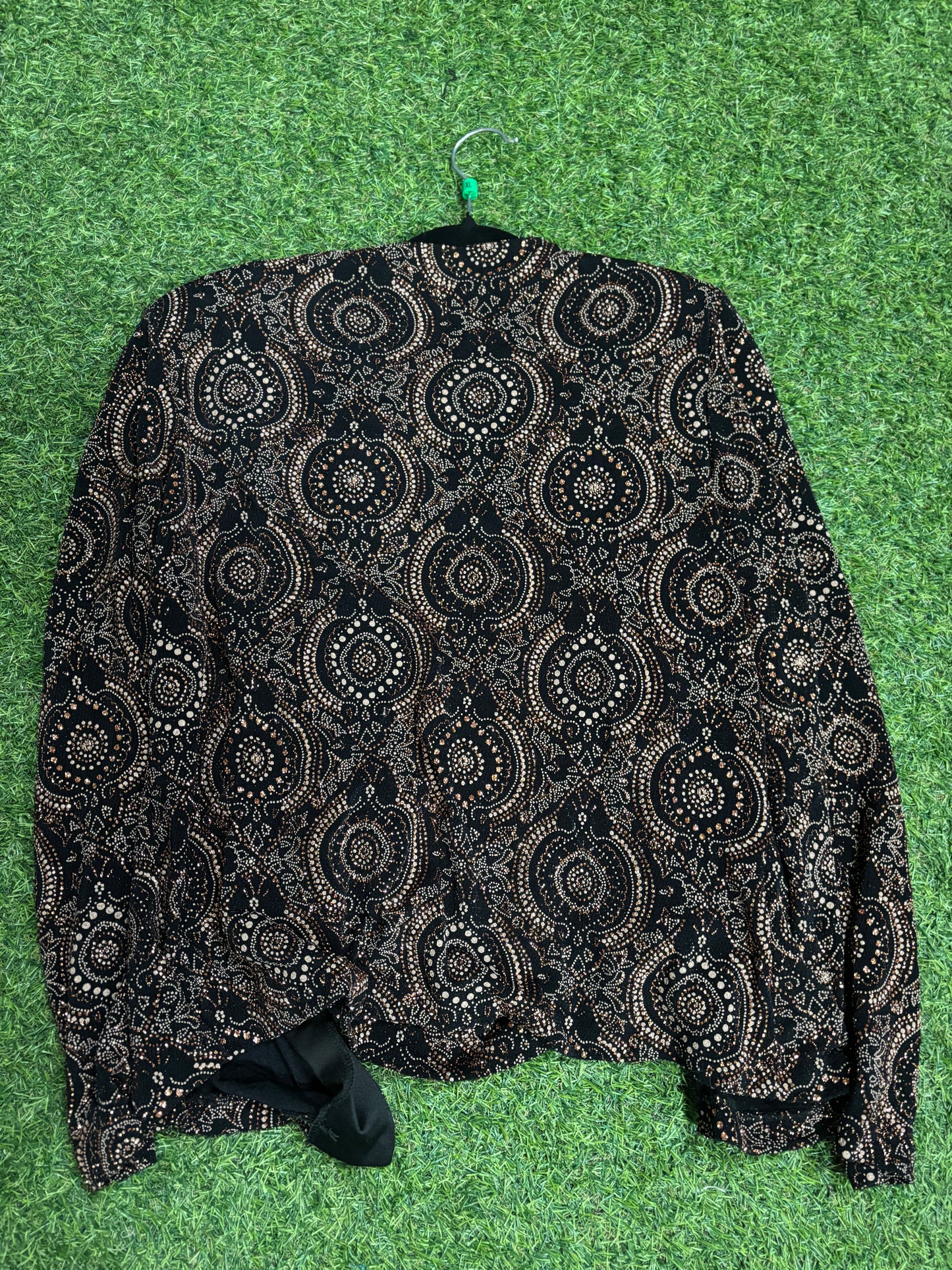 (XL) Vintage Xscape Geometric Print Cardigan