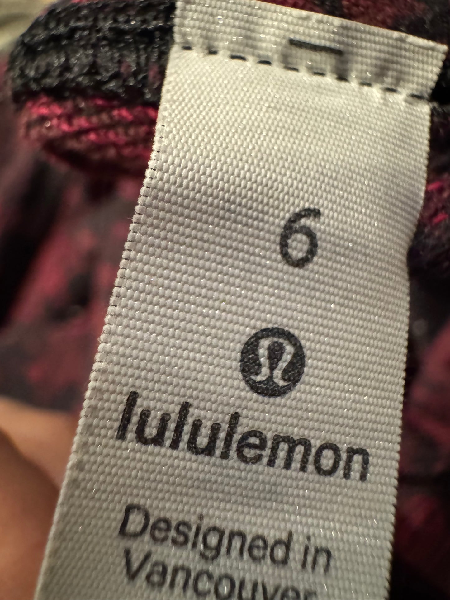 (SZ6) Lululemon Wunder Hi Rise Scatter Blossom