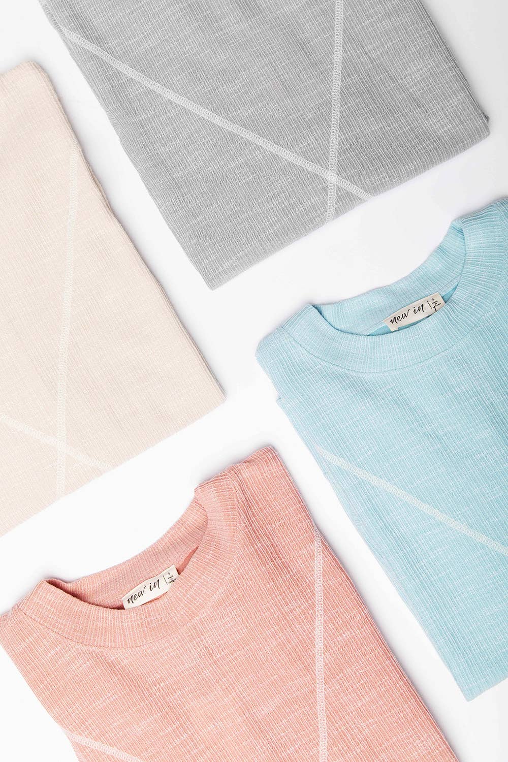 Ribbed Knit V Stitch Top