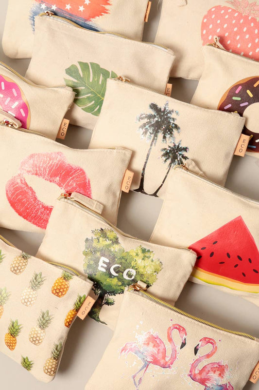 Summer Themed Make Up Pouches