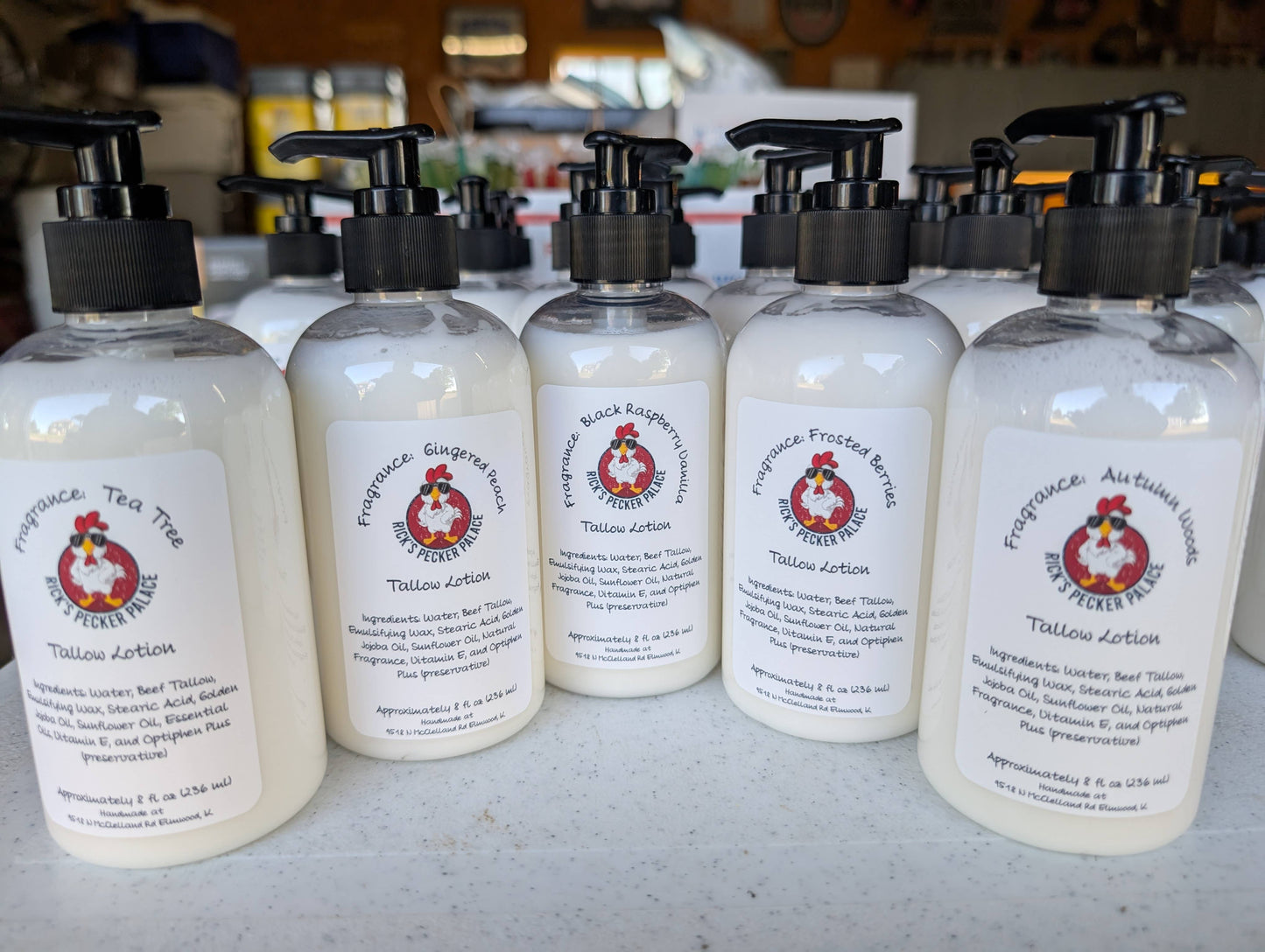Tallow (Beef) Body Lotion - 8 oz pump bottle