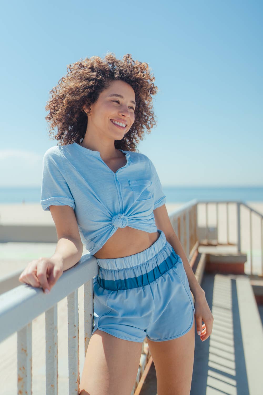 Move & Slay: Color Blocked Gym Shorts