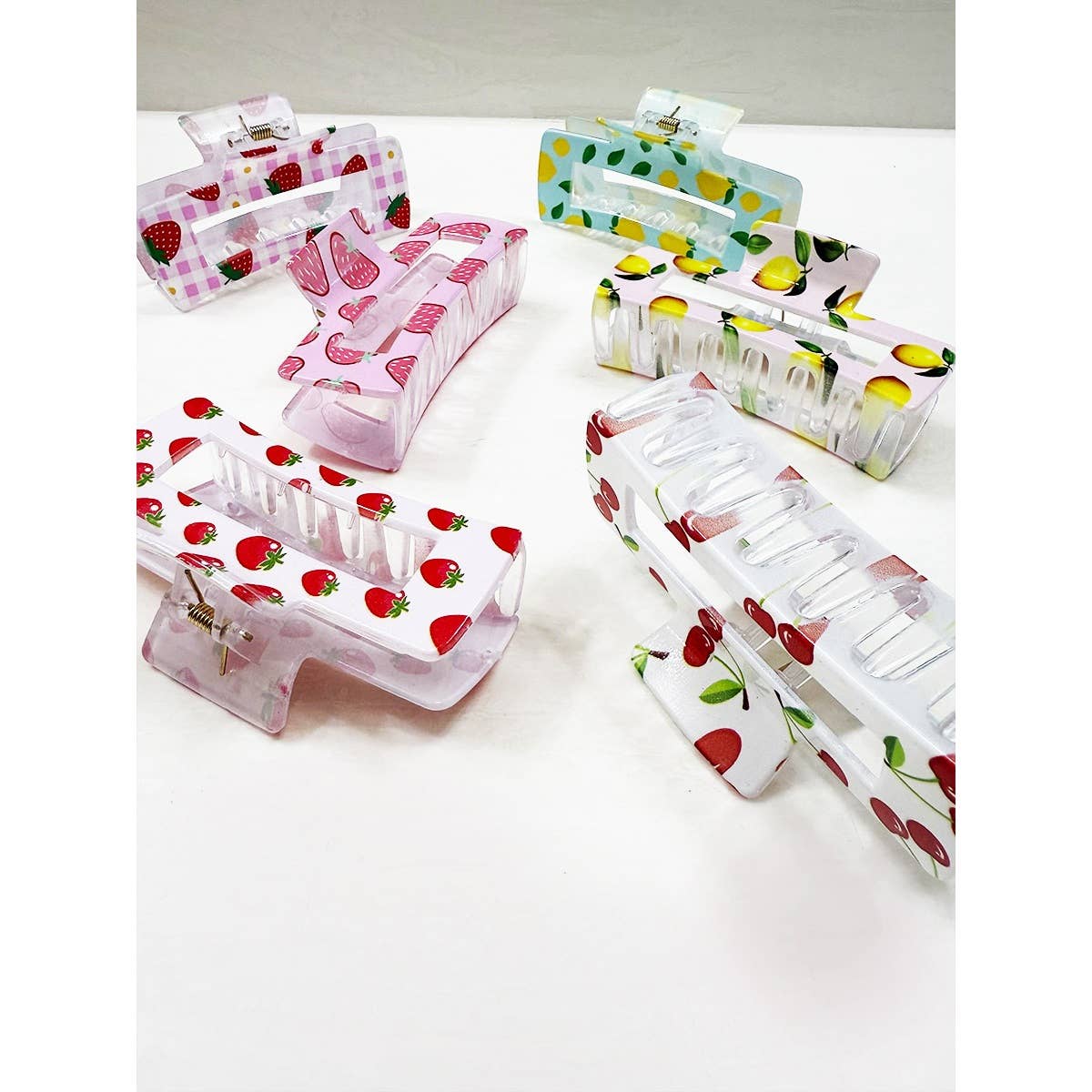 Fresh Fruit Theme Variety Designs Hair Claw