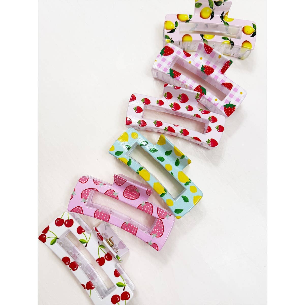 Fresh Fruit Theme Variety Designs Hair Claw