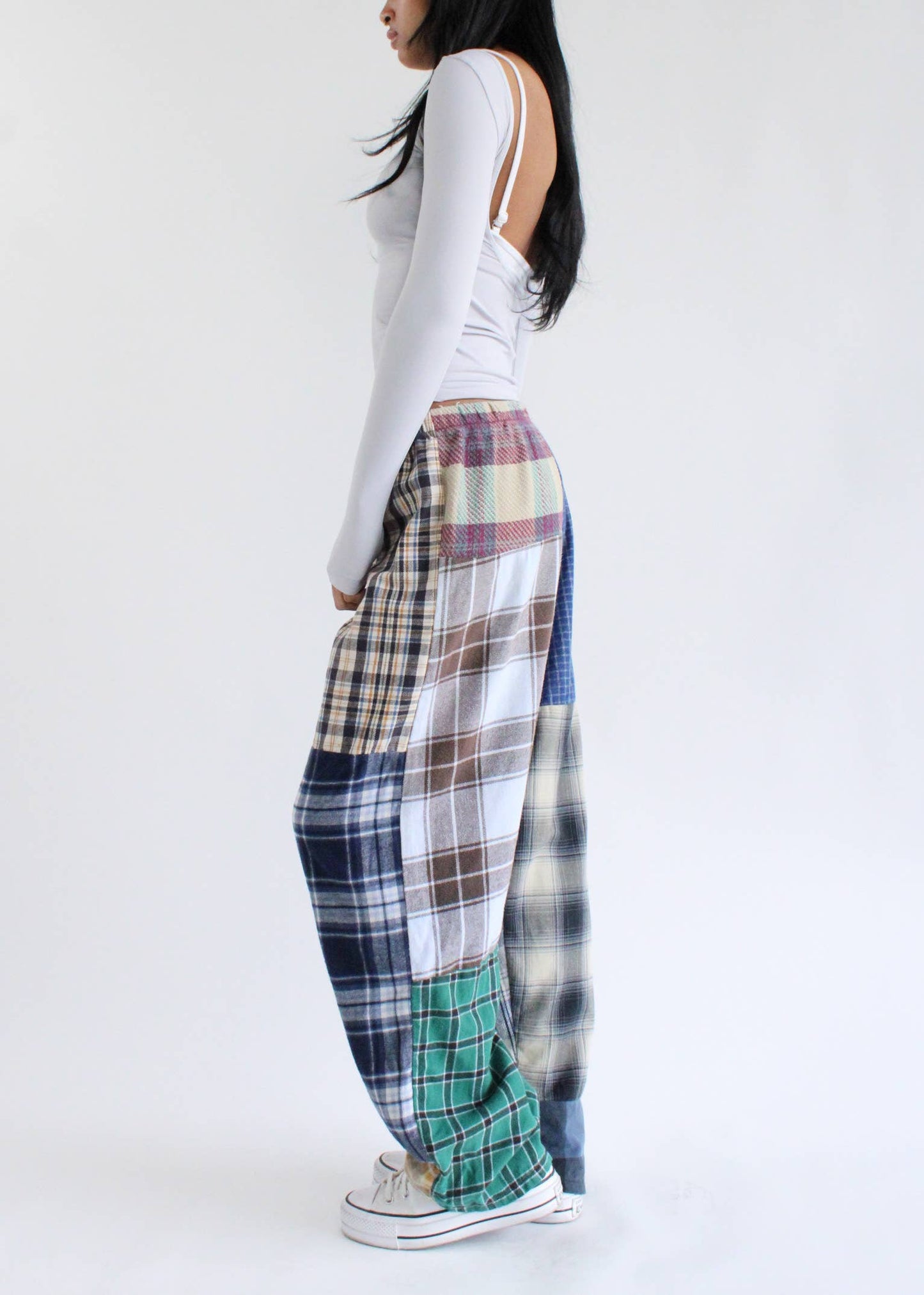 Reworked Upcycled Flannel Pajama Pants