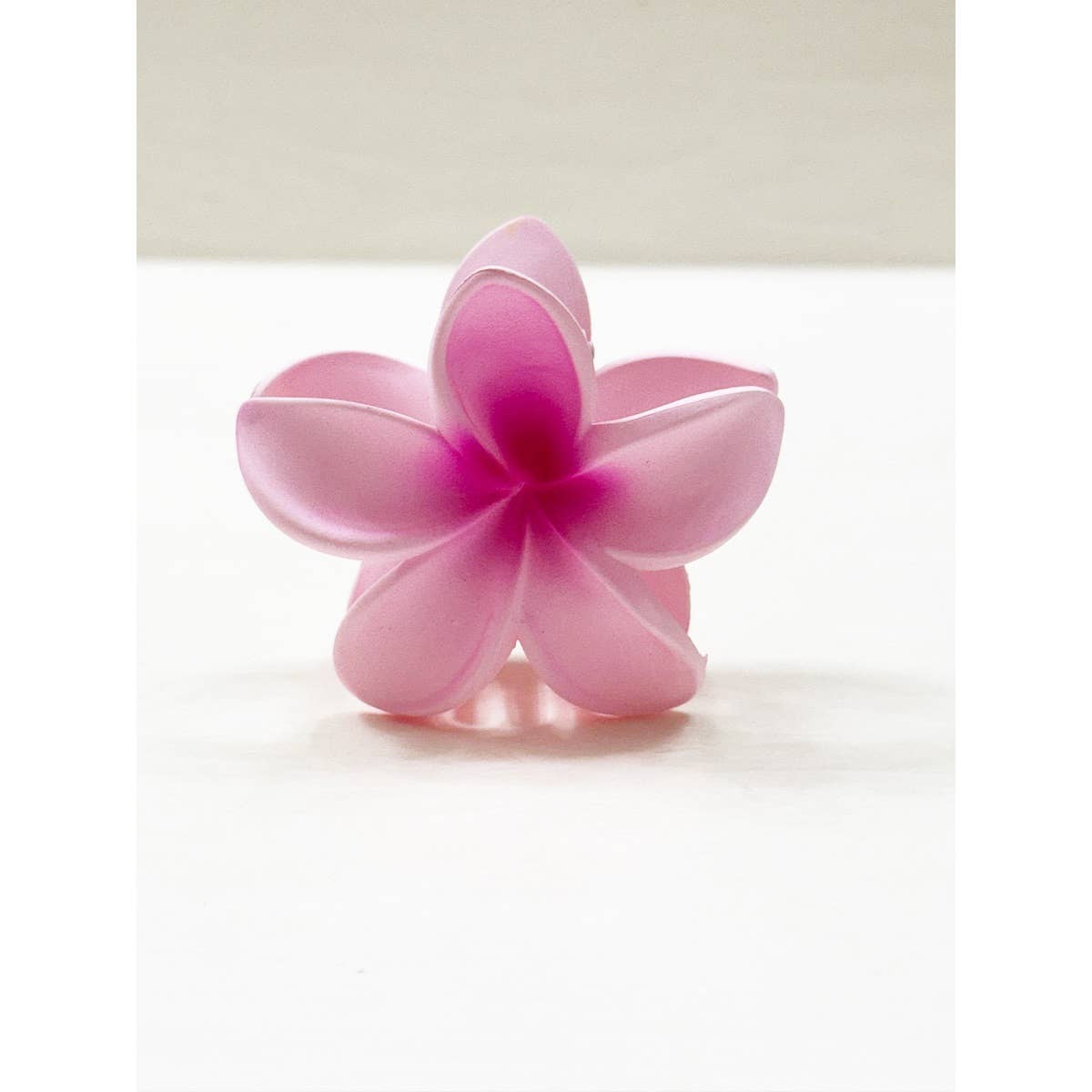 Matte Hawaiian Plumeria Hair Claw Clip
