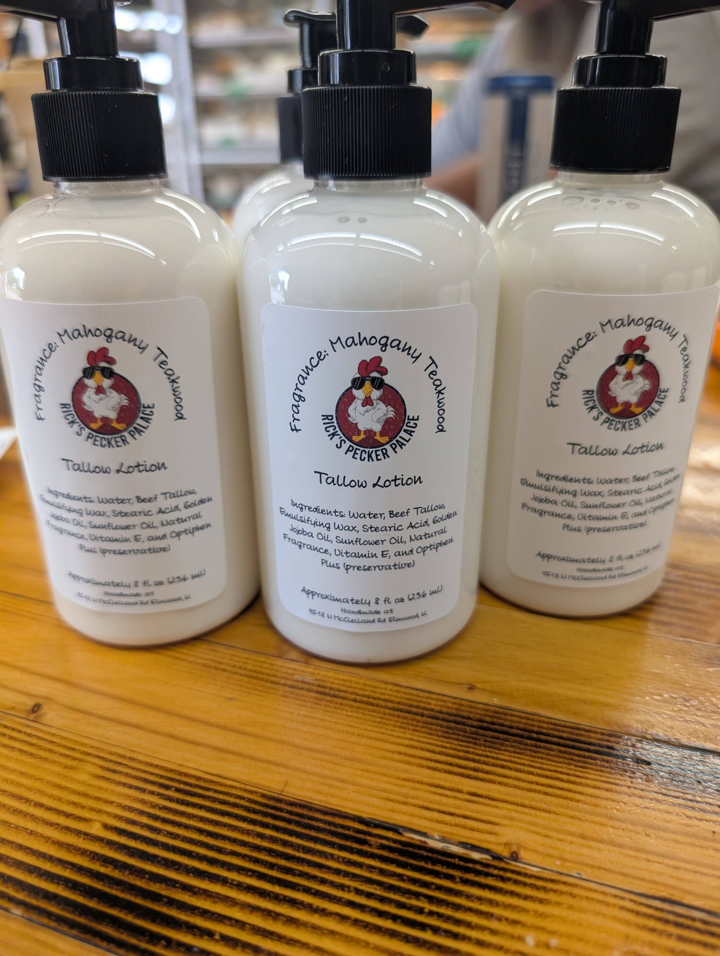 Tallow (Beef) Body Lotion - 8 oz pump bottle