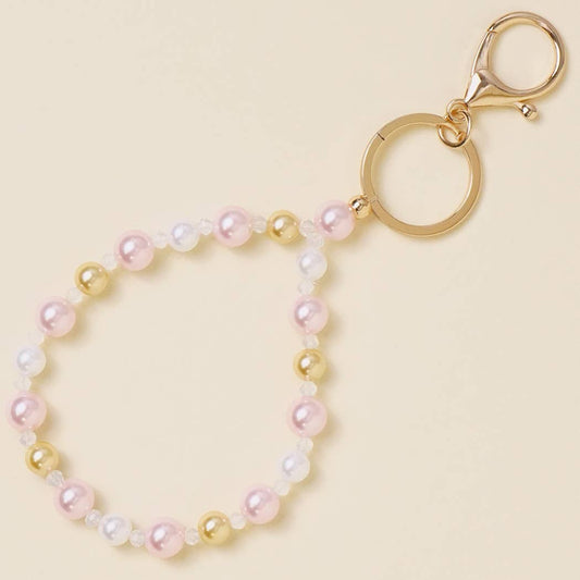 Pearl Beaded Keychain
