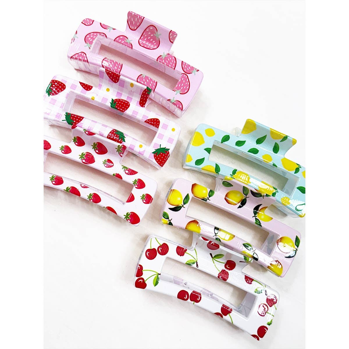 Fresh Fruit Theme Variety Designs Hair Claw