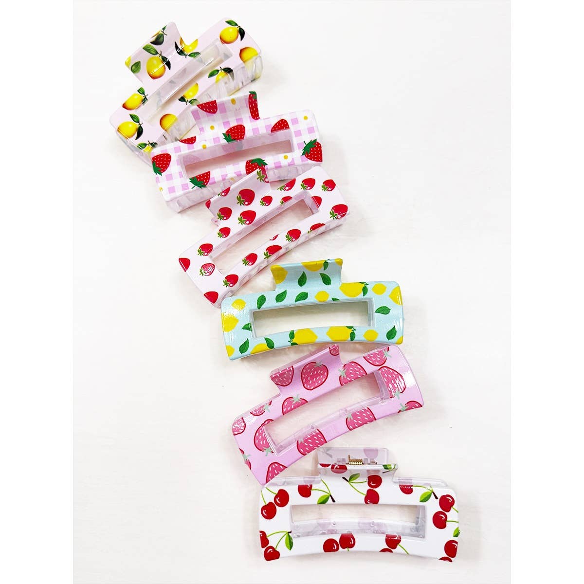 Fresh Fruit Theme Variety Designs Hair Claw